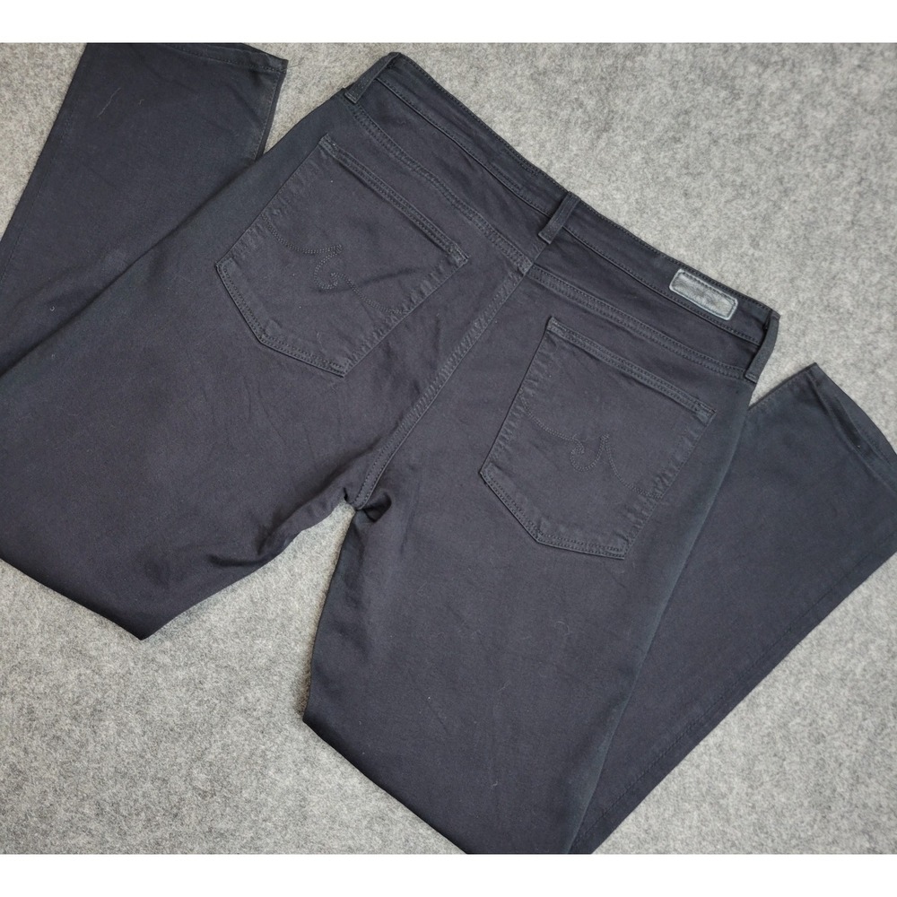 AG Adriano Goldschmied Jeans Womens 30R Black Flat Front Cigarette Leg The Prima